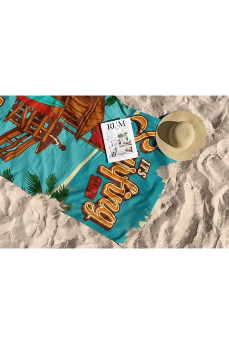 Mijölnir Hawaii 90 Toalla de Playa Multicolor Microfibra 90 x 150 cm